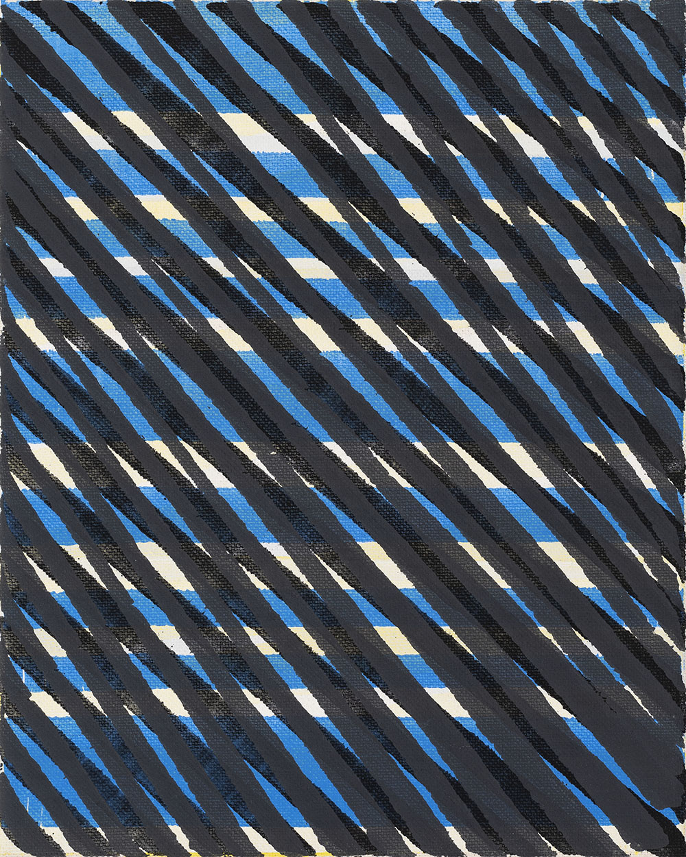 Nikola Dimitrov, Winterreise, 2023, Pigmente, Bindemittel auf Leinwand, 25  20 cm